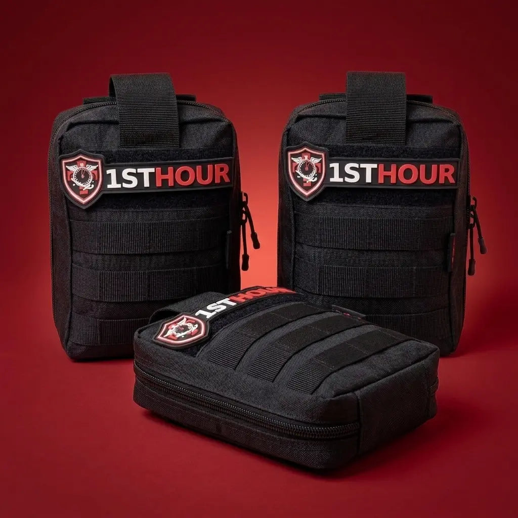 Three 1stHour trauma kits
